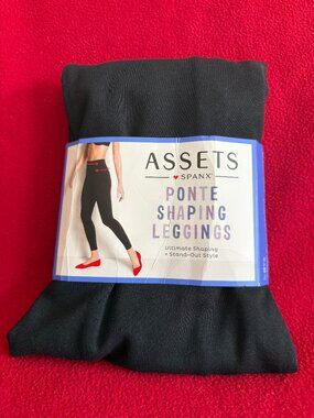 Assets by Spanx Women's Ponte Shaping Leggings - Black, S Size
